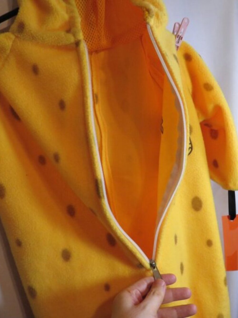 Vintage Giraffe Costume Hooded Plush Bodysuit Toddler 18-24 Months Halloween - Picture 10 of 12